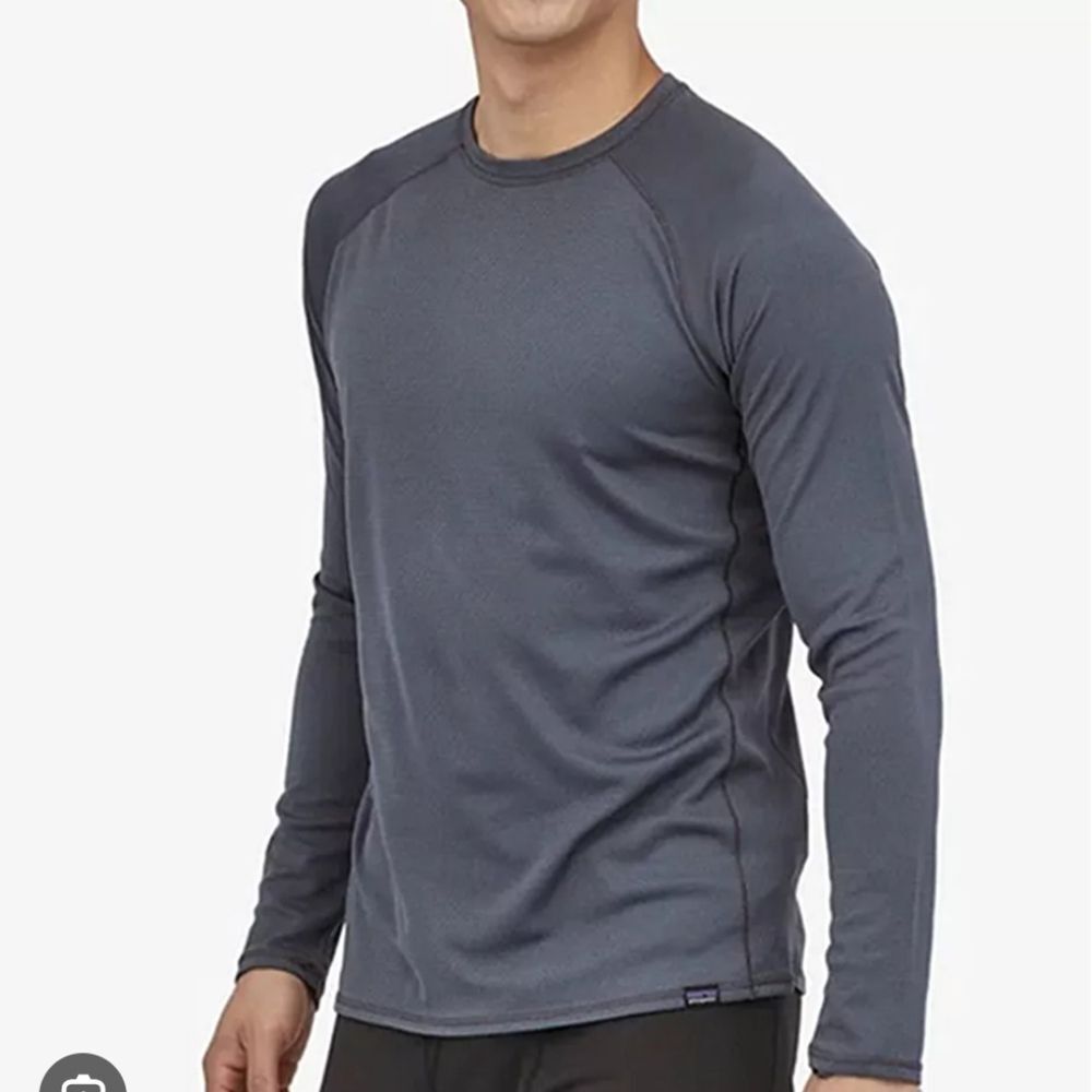 Patagonia Midweight Capilene Baselayer Grey Long Sleeve Size XL